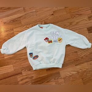 Zara Mint Green Kids Sweatshirt